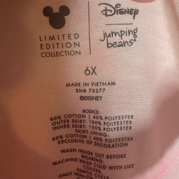 Disney Limited Edition Jumping Beans Girls Dress Size 6X - Picture 3 of 3
